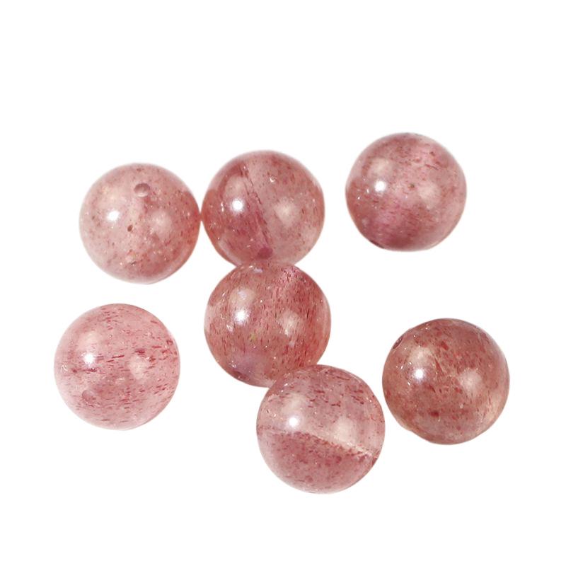 Sweet Starlight Pink Strawberry Crystal Beads for DIY Women's Bracelets