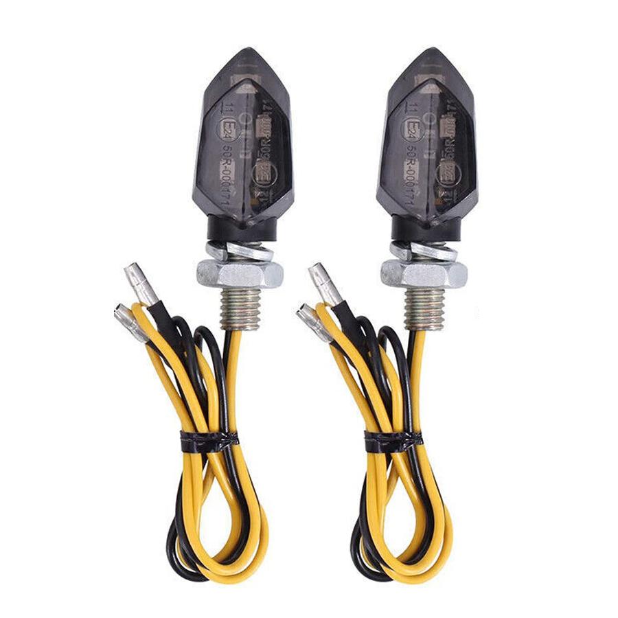 2PCS LED Turn Signal Light Super Bright Motorcycle Lampe Mini Universal Led Motorbike Amber Blinker LED Indicators Light