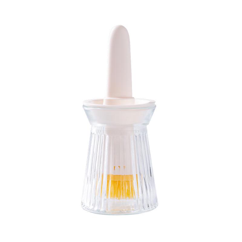 Silicone Oil Brush with Integrated Glass Bottle