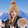 Soft Plush Hat Fluffy Beanies Caps Versatile Lei Feng Hat  for Women Girls