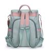 Casual Oxford Shoulder Bag Women's Block Color Backpack Large Capacity Waterproof Backpack