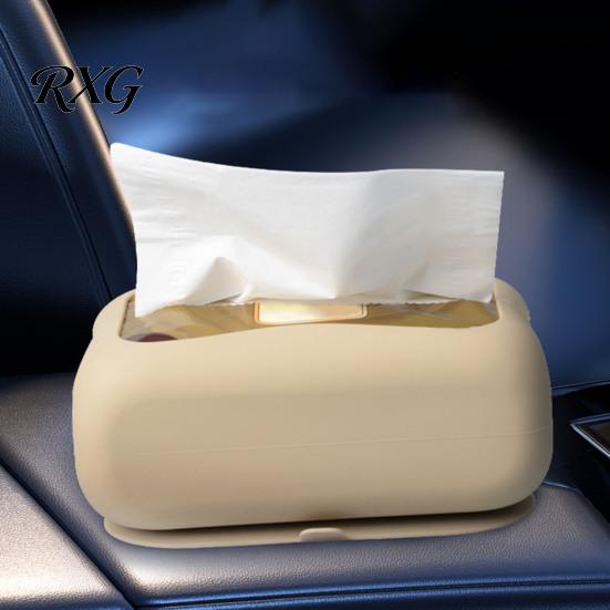 Platzsparende Taschentuchbox Saugbecher-Box, Wandmontierter Wasserdichter Silikonhalter, Moderner Robuster Spender Stil Einfarbiger Spender, für