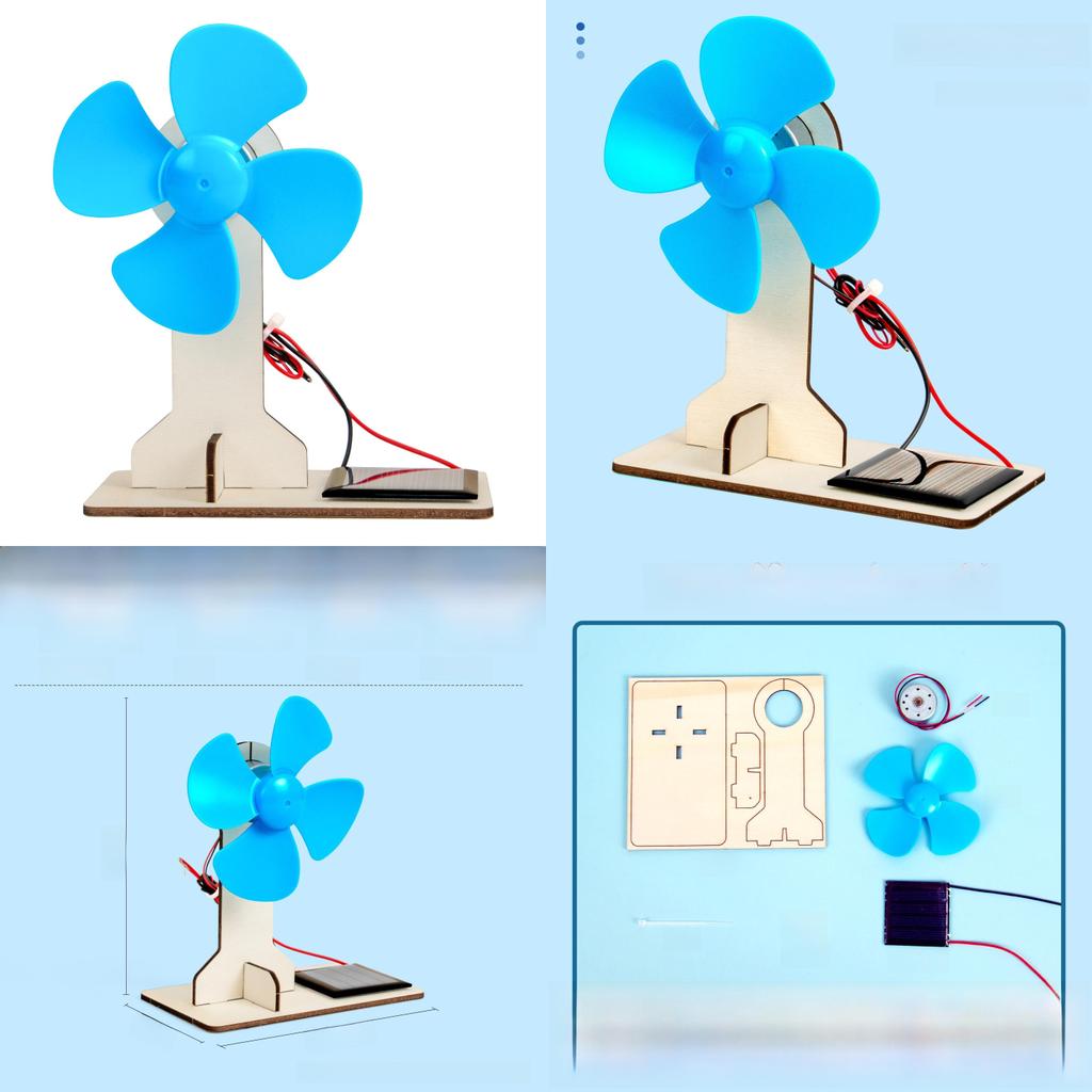 Childrens Solar Energy Science Kit With Diy Wind Fan For Physics Learning