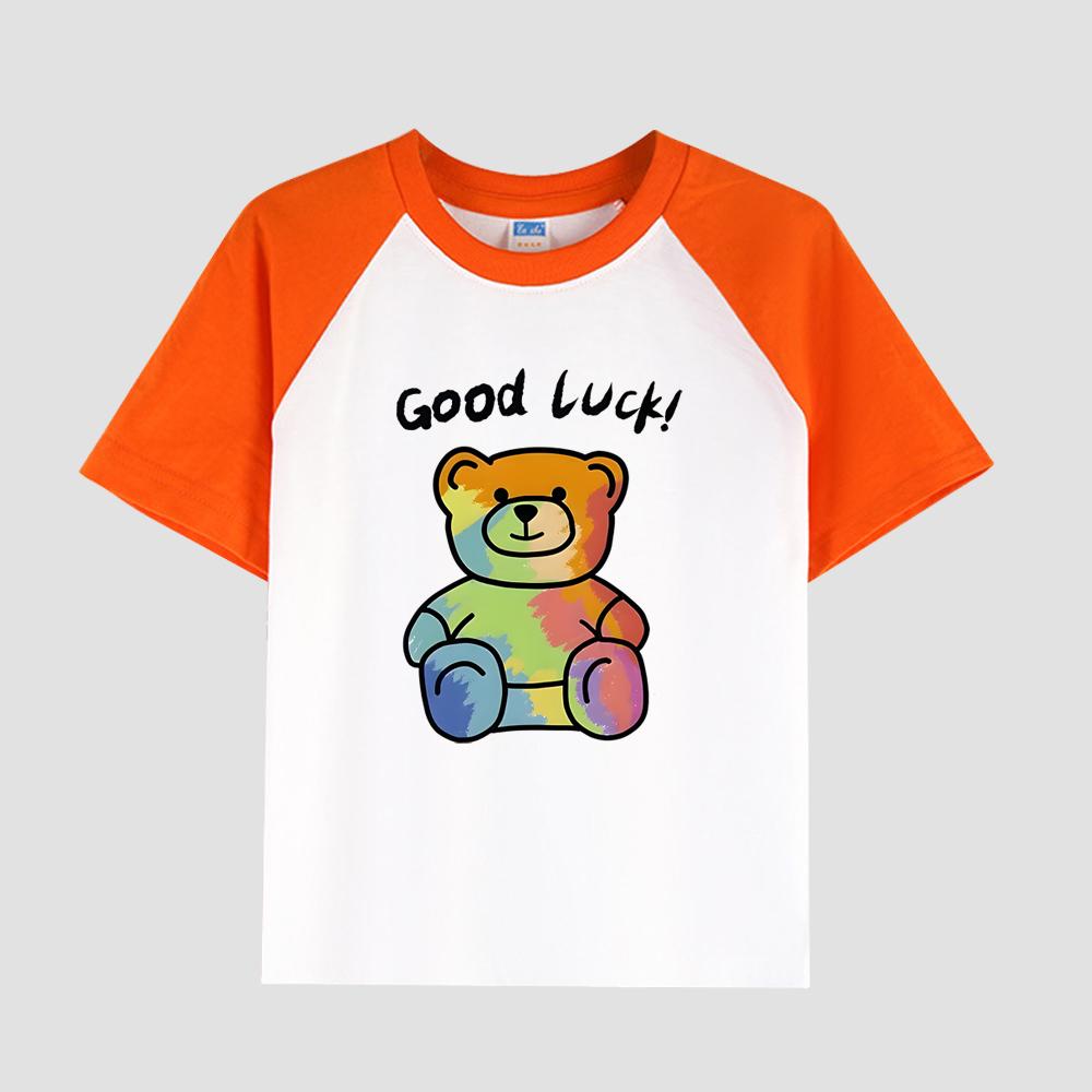 

Детская футболка с цветочным принтом, коротким рукавом, круглым вырезом, хлопковая ткань, повседневный стильный топ для девочек на лето 150cm