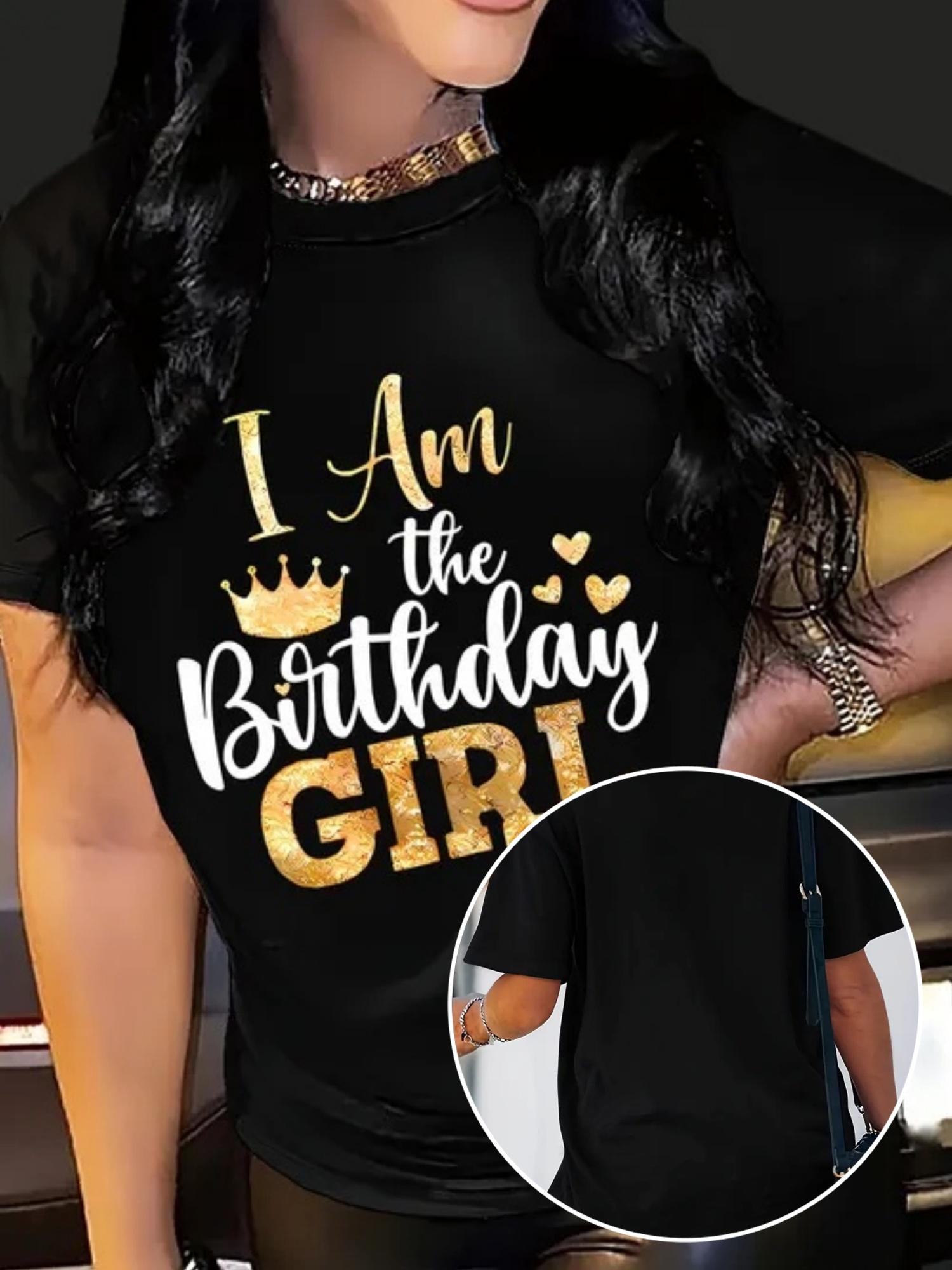 Birthday Girl Crown T-shirt S