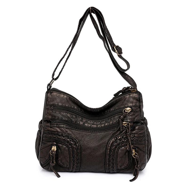 Vintage-Style Distressed Hobo Bag with Tassel Details Casual Crossbody Purse for Women Large Capacity Shoulder Bag Women's Stylish Handbag