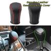 Leather Gear Shift Knob Cover for Toyota Corolla Rav4 Rav 4 2014-2019 Automatic Hand-Stitched DIY Gear Shift Collars