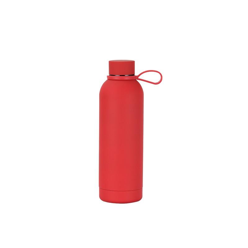 Edelstahl USA Stil Kleine Öffnung Flasche Outdoor Sport Tragbar Thermosbecher Hebering Wasserflasche