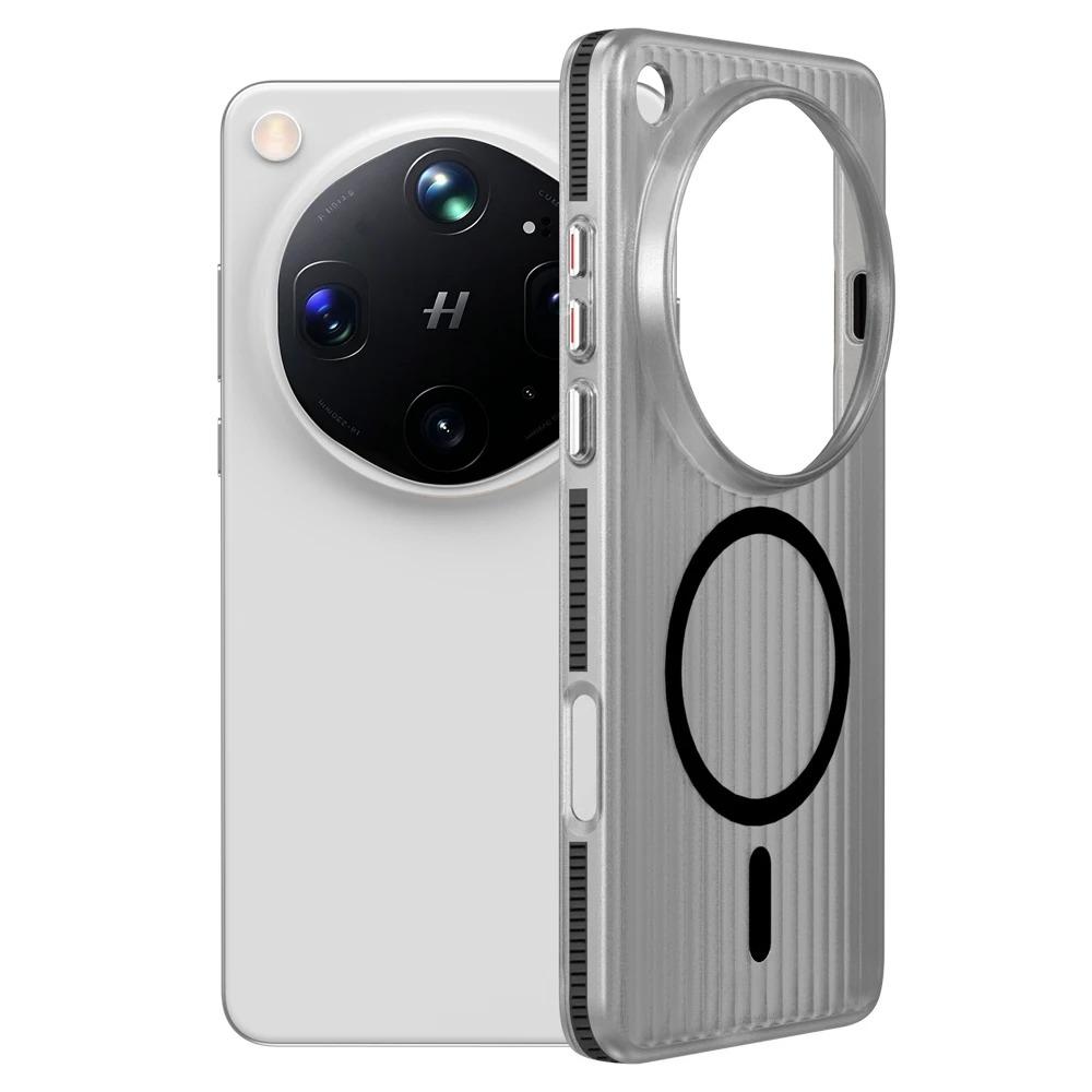 Luxury Ultra Slim Strip Pattern Translucent Phone Case For OPPO Find X9 Ultra X9S Pro X8S Plus Magnetic Shockproof Protect Cover