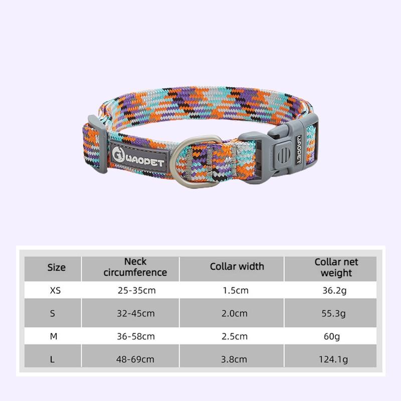 

Chihuahua Dog Collar Adjustable Soft and Breathable Nylon Pet Collars with Metal Buckle Reflective Medium Dog Pet Products XS