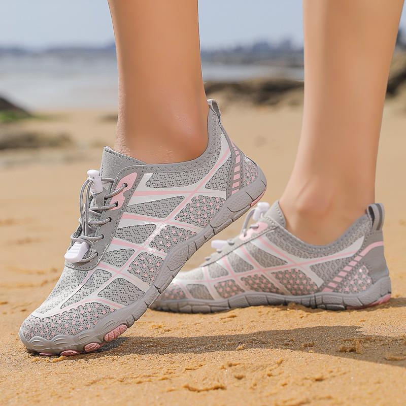 Beach Aqua Water Shoes Womens Mens Quick-Dry Barefoot Shoes Multi-functional Yoga Shoes Breathable Five-Finger Trekking Shoes