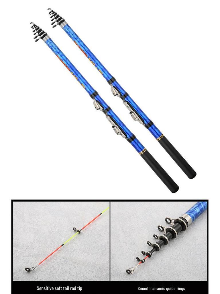 Portable Soft-Tail Mini Rock Fishing Rod for Cross-Border Use