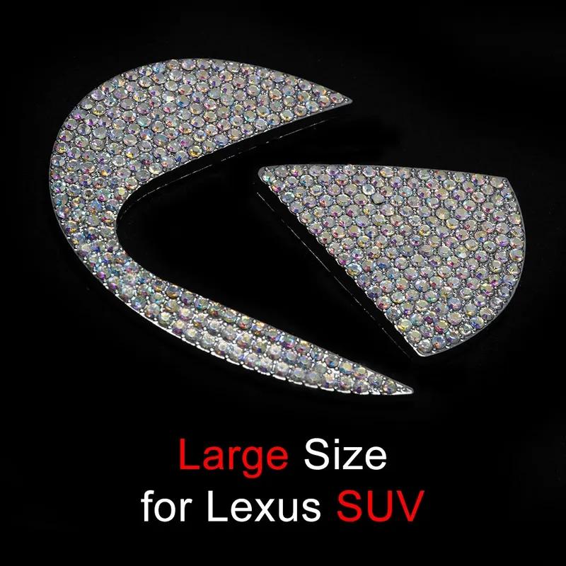 Naklejka Bling Car Kierownica Diament Emblem Naklejka dla Lexus IS400 RX300 RX330 IS220D RX350 IS460 ES NX RX IS CT LX GS RC