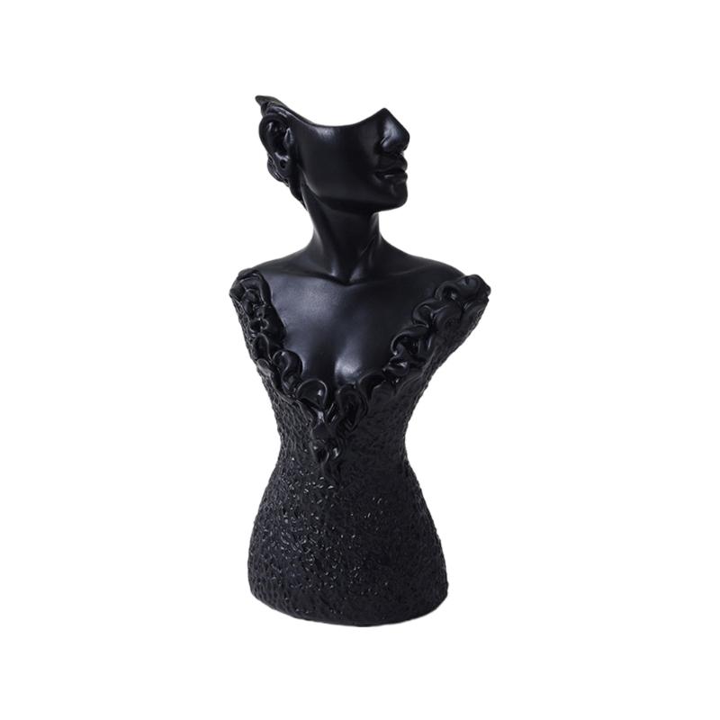 Boutique Necklace Jewelry Display Bust Resin Material Necklace Pendant Earring Chain Display-Case Mannequin Stand Holder