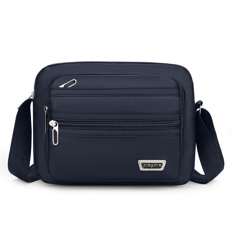 Large Capacity Casual Crossbody Bag - Adjustable Shoulder Strap, Multiple Zipper Compartments, Travel Shopping and Daily Use