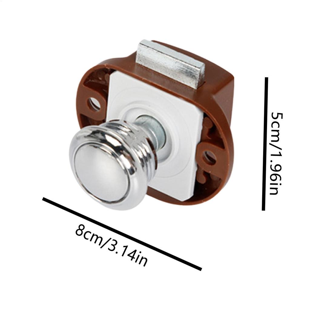 Rv Locks Zinc Alloy Keyless Rv Push Door Latch Secure Motorhome Latch Replacement For Travel Ship Yacht Caravan Van Cabinet