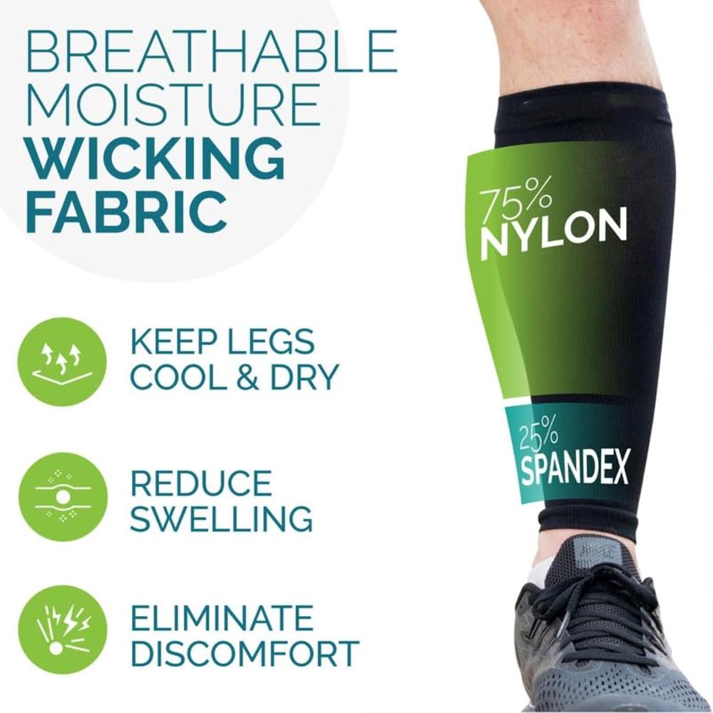 1Pcs Calf Compression Sleeves 20-30Mmhg For Men Women Shin Guard Support Leg Socks For Shin Splint Cycling Running