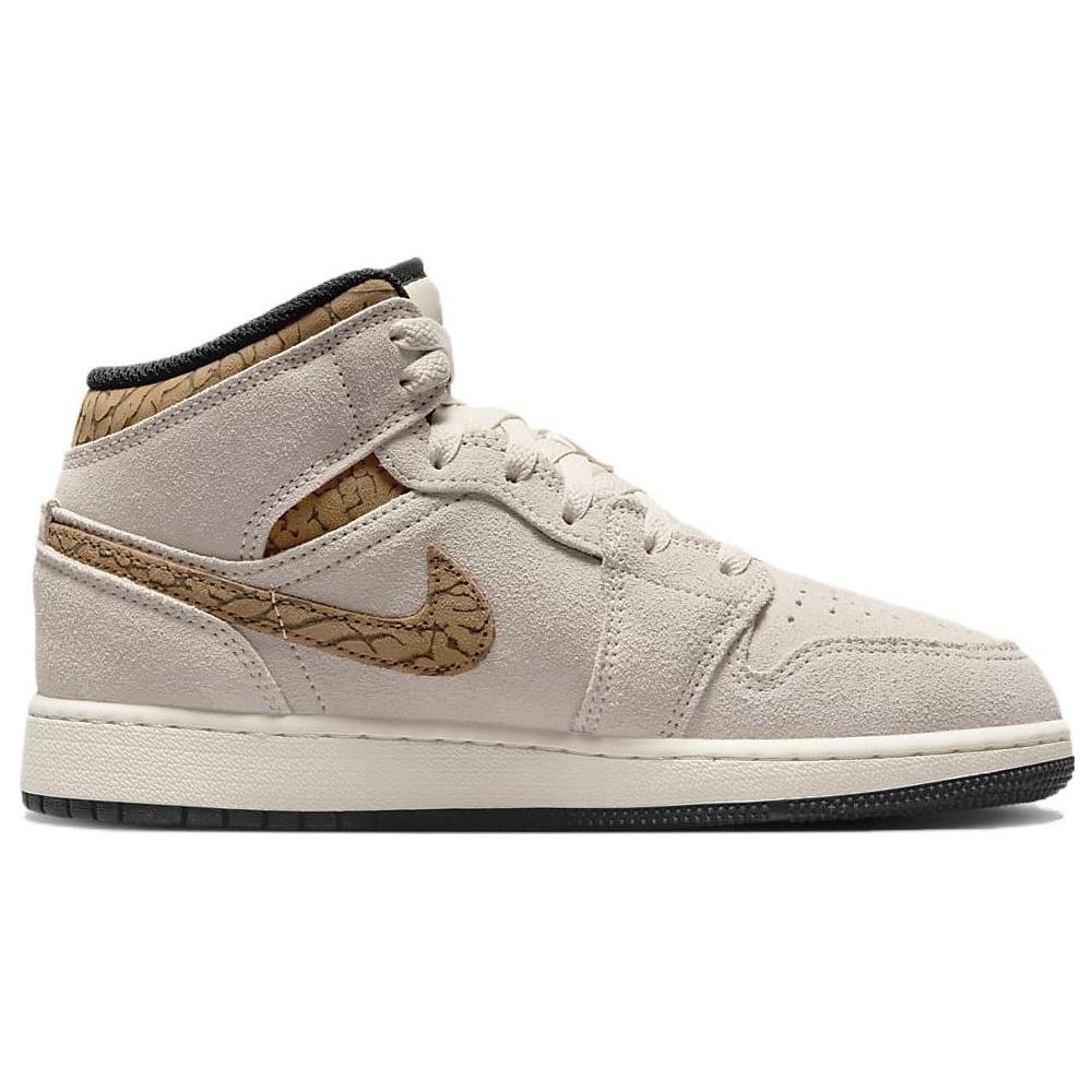 (GS) Air Jordan 1 Mid SE 'Brown Elephant' Kinder-DZ5369-102