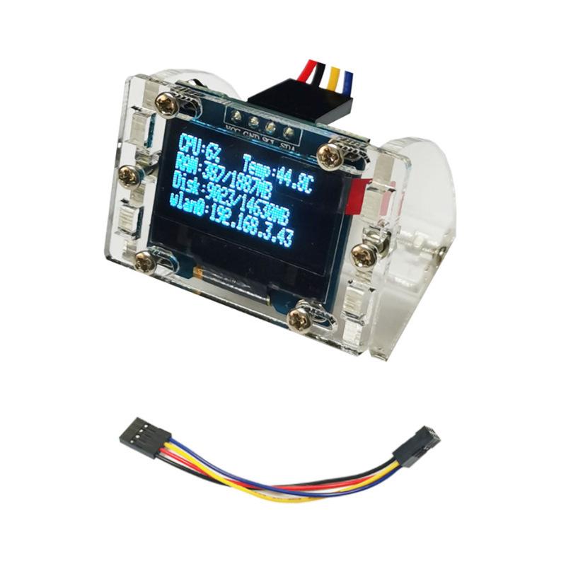Raspberry Pi 4B OLED Display Module - 0.96" for CPU Temp & HDD Info (SSD1306)
