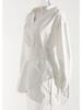 Retro Irregular Waist-Cinched Loose Shirt Dress – Niche European & American Design