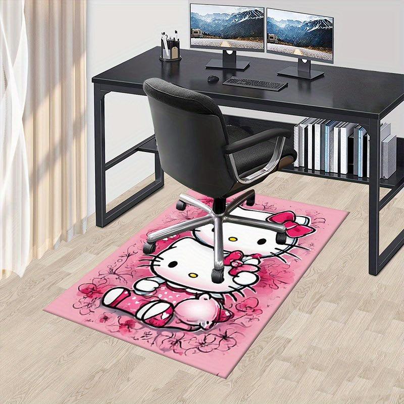 

1 шт. Sanrio Hello Kitty Ковер для офиса с принтом русалки Прямоугольный коврик под стол, Идеальный декор для гостиной, спальни, кухни, Нескользящий пол 60cm by 90cm