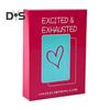 Excited Exhausted Game of Poker Romantic Date Night Ideas Couples Drinking Game 2 Players Adult Party Card Game for Couples