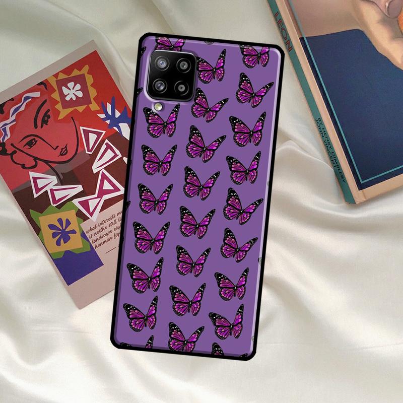Luxury Butterfly Case For Samsung Galaxy A54 A06 A05 A16 A26 A36 A56 A53 A32 A52 A33 A13 A55 A35 A15 A14 A34