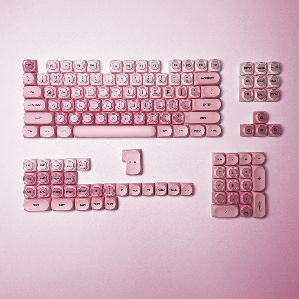 Xiaomi Foundation Crystal Keycaps Set HOA Profile Key Caps Custom DIY Gaming Mechanical Keyboard PBT Keycap Set for Office Keyboard