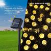Waterproof Solar Crystal Ball String Lights 20/30/50/100 LEDs 8 Modes for Outdoor Garden Wedding Christmas Party Decoration