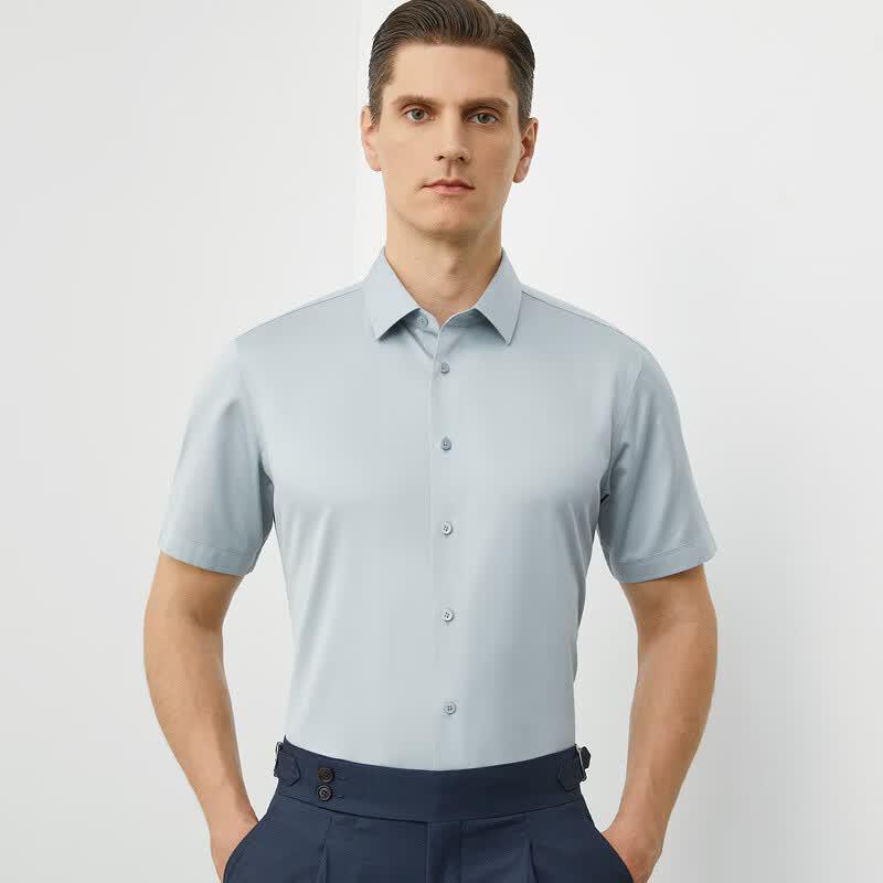 Fengmao Men s 100% Cotton Non-Iron Short-Sleeve Business Shirt 170/88A