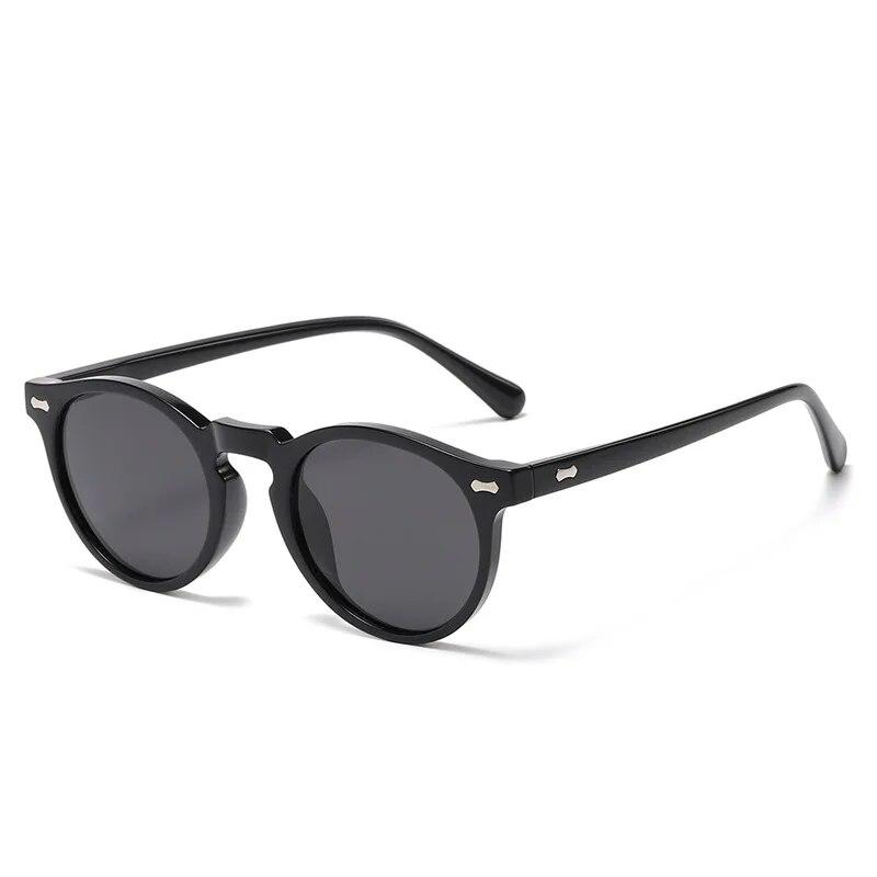 Klasyczne okrągłe spolaryzowane okulary przeciwsłoneczne damskie męskie soczewki herbaciane zewnętrzne okulary do jazdy w stylu vintage okulary przeciwsłoneczne unisex UV400