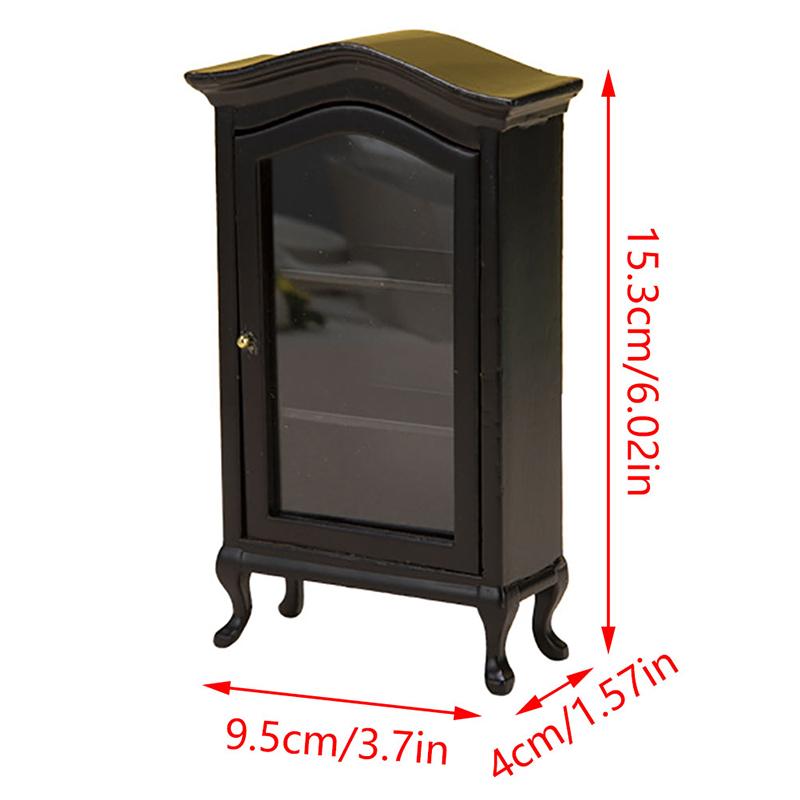 1:12 Dollhouse Miniature Showcase Storage/Display Cabinet Locker Furniture Decor