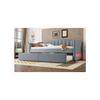 Lit de jour - Design - 90x200 cm - Lin - Éclairage LED - Minimaliste gris