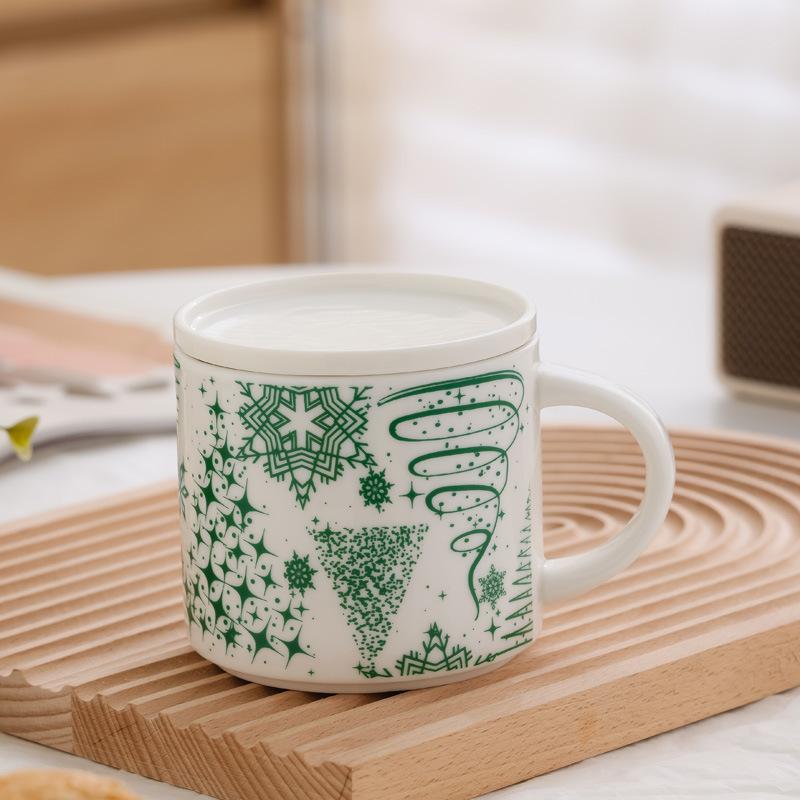 Christmas City Cup Gift Box, Stacked Cup With Lid, Extra Large Christmas Gift Gift