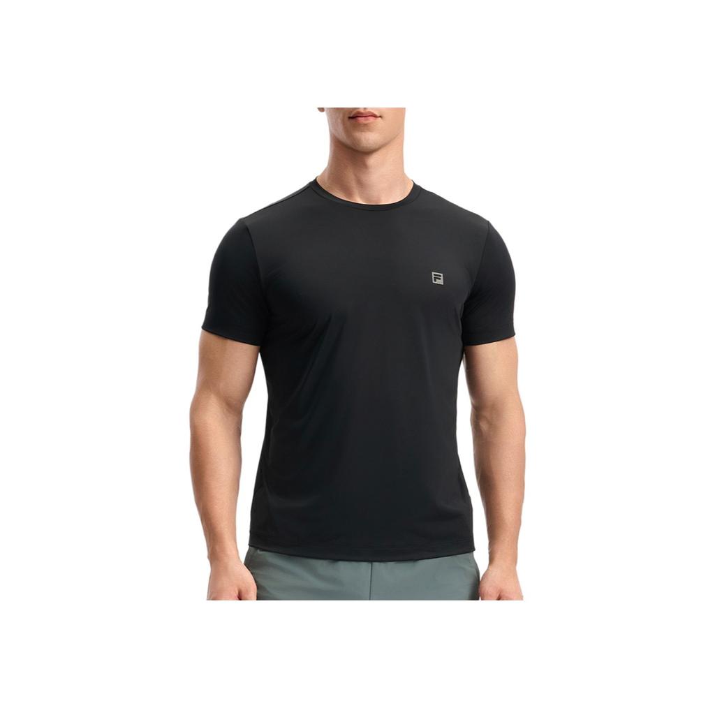 New FILA Fitness T Shirts Men's Pitch Black A11M531118FBK