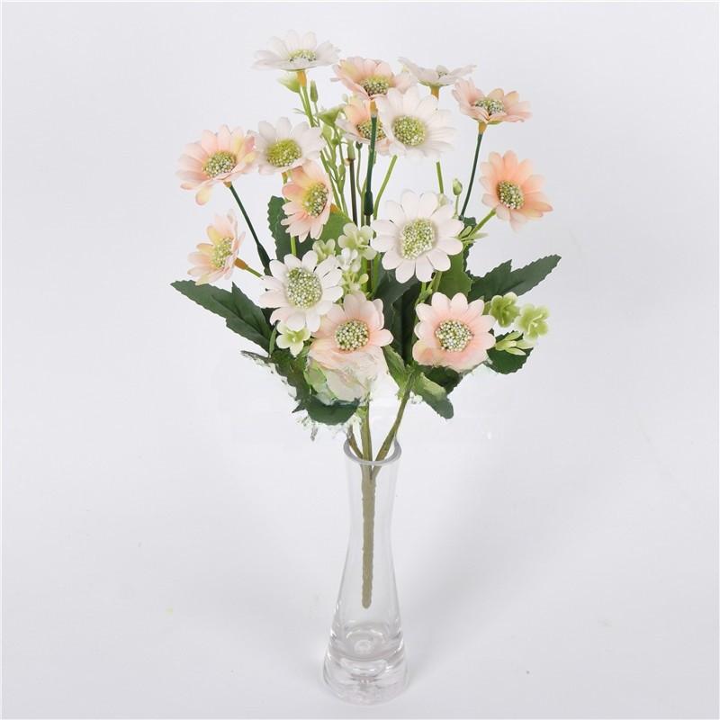 Plant Daisy Artificial Bridal Bouquet For Wedding Decor Living Room Arrangement