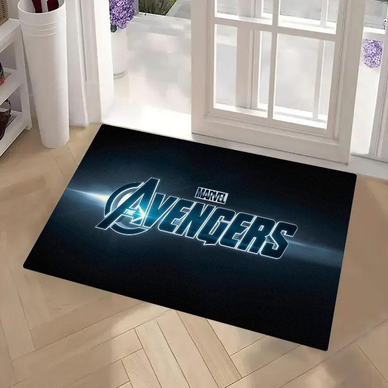 1pc Hot Movie Marvels Logo Bathroom Absorbent Mats Anti-Slip Mats Home Decor Supplies Carpets Home Kitchen Floor Mats