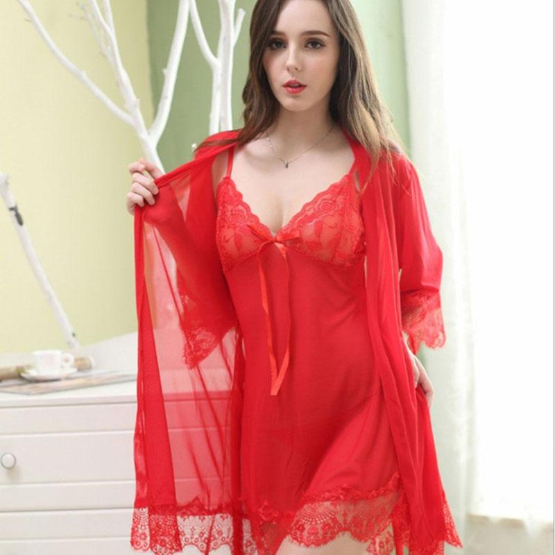 Erotic Lingerie Sexy Lace Pajamas Female Charming Summer Nightgown Women Sexy Adult Products