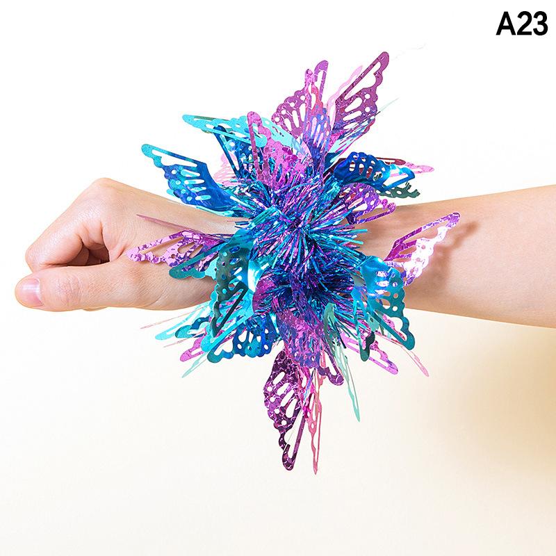 2Pcs Kids Game Pom Poms Apply To Sports Game 27 Styles Practical Cheerleading Cheering Flower Ball Sports Games Bracelet