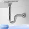 Stainless Steel Drain Pipe For Washbasins, U-Shaped Odor-Proof Basins, Wall-Mounted P-Bends, S-Bends