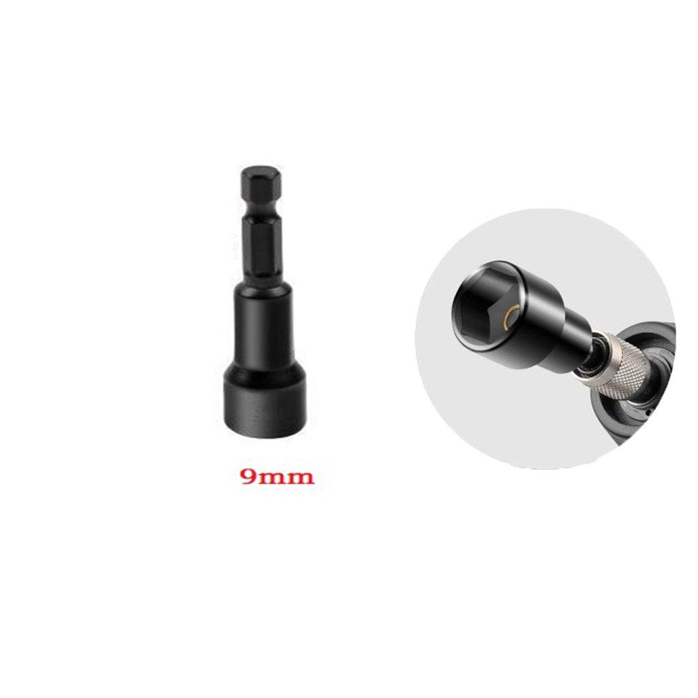 6-19mm Șurubelniță Magnetică pentru Piulițe Adaptor Soclu Adânc Capete Cheie Hexagonală 1/4 inch Oțel Crom-vanadiu Soclu Adânc Soclu Hexagonal 1/4