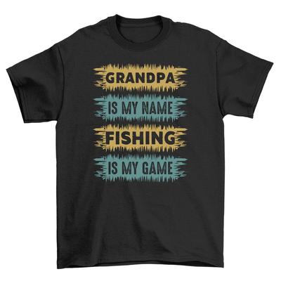 Opa ist mein Angelname Lustiges T-Shirt - Level 4 Opa Gamer. Ideal für Besetzung