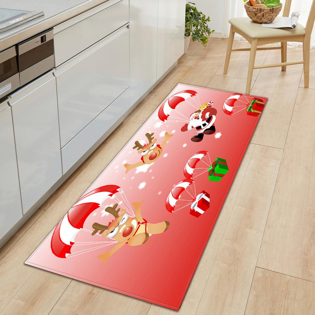 Christmas Kitchen Sand Carpet Doormat Long Floor Mat