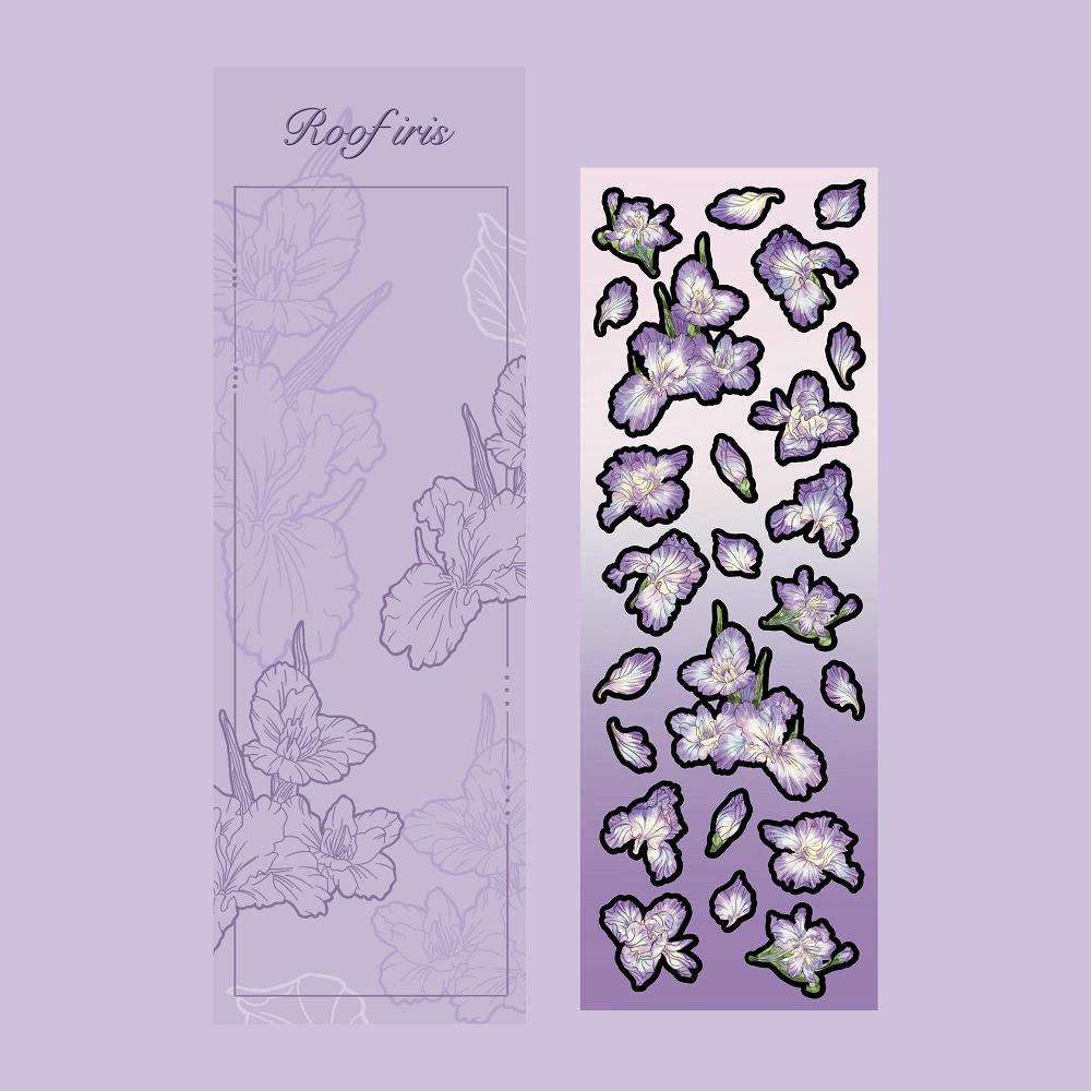 Лазерные наклейки Iris Ins корейский стиль Guka Handbook DIY украшения Креативные — фото 4