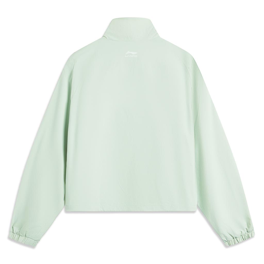 Li Ning Sports Lifestyle Series Long Sleeve Casual Woven Coat Women outerwear Ice-Green AFDV456-8