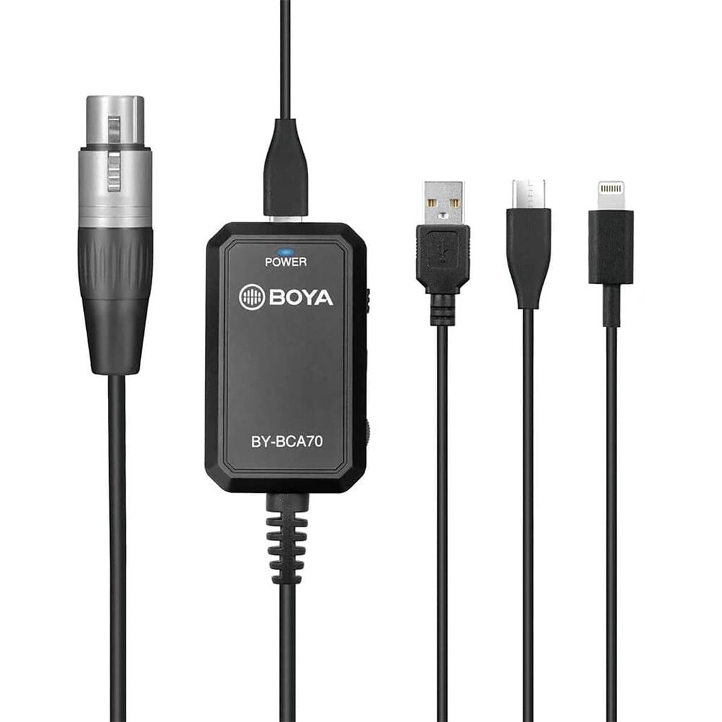 Boya Audio Adapter for XLR Microphones to Mobile Devices By-Bca70