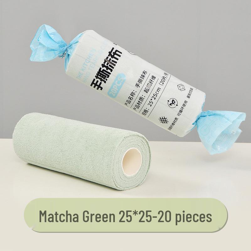 Hand-Tearable, Multi-Functional Kitchen Cleaning Rag: Strong Absorption, Lint-Free, Thick, Disposable.