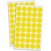 True-Ally 2400 Piece Yellow Color 12Mm (0.5 Inch) Round Dot Sticker Self Adhesive Labels Writable Surface For Kids Activ
