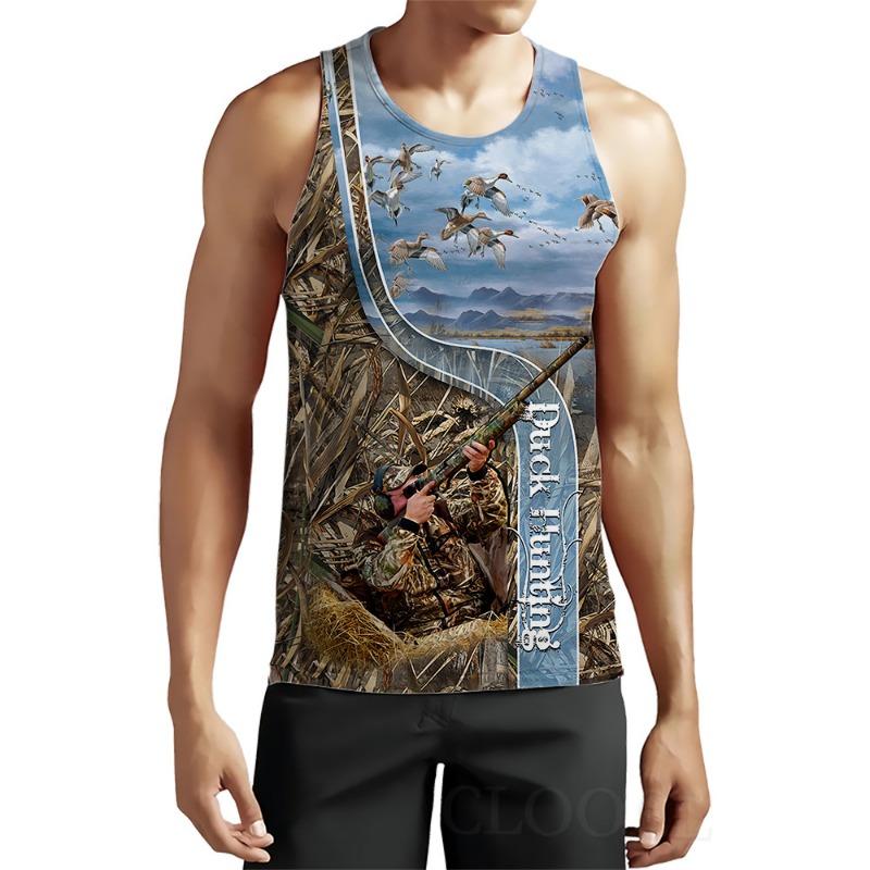 

Спортивный жилет с 3D-печатью, летняя мужская майка Y2k без рукавов, мужской топ с игровым животным, оверсайз, модная уличная футболка 6XL