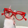 Cute Round Glasses for Women New Fashion Blue Light Blocking Optical Frames Trendy Patchwork Brand Design Eyeglasses